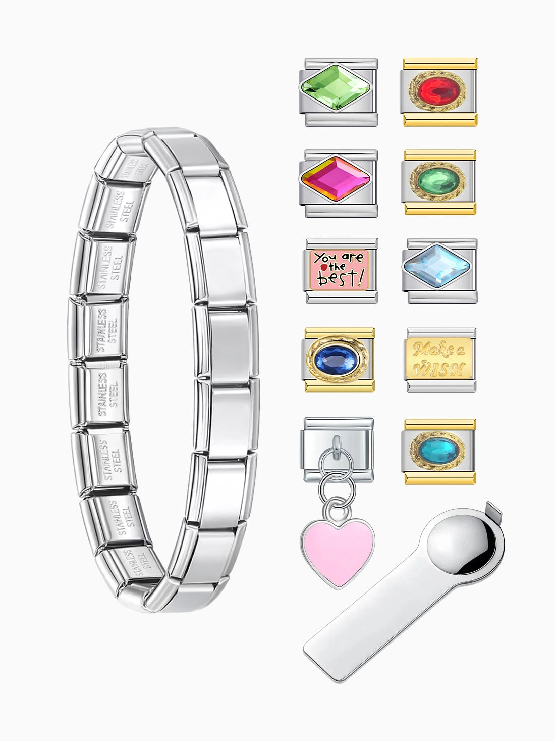 Bedazzled Charm Bracelet