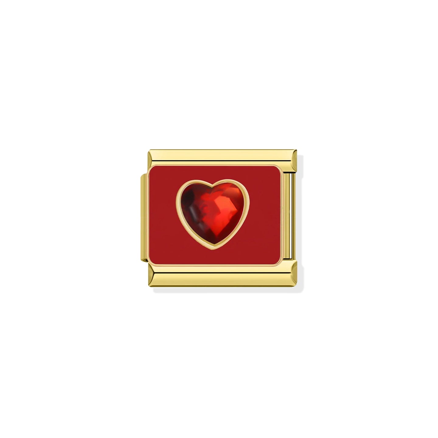 Red Heart Gold Charm