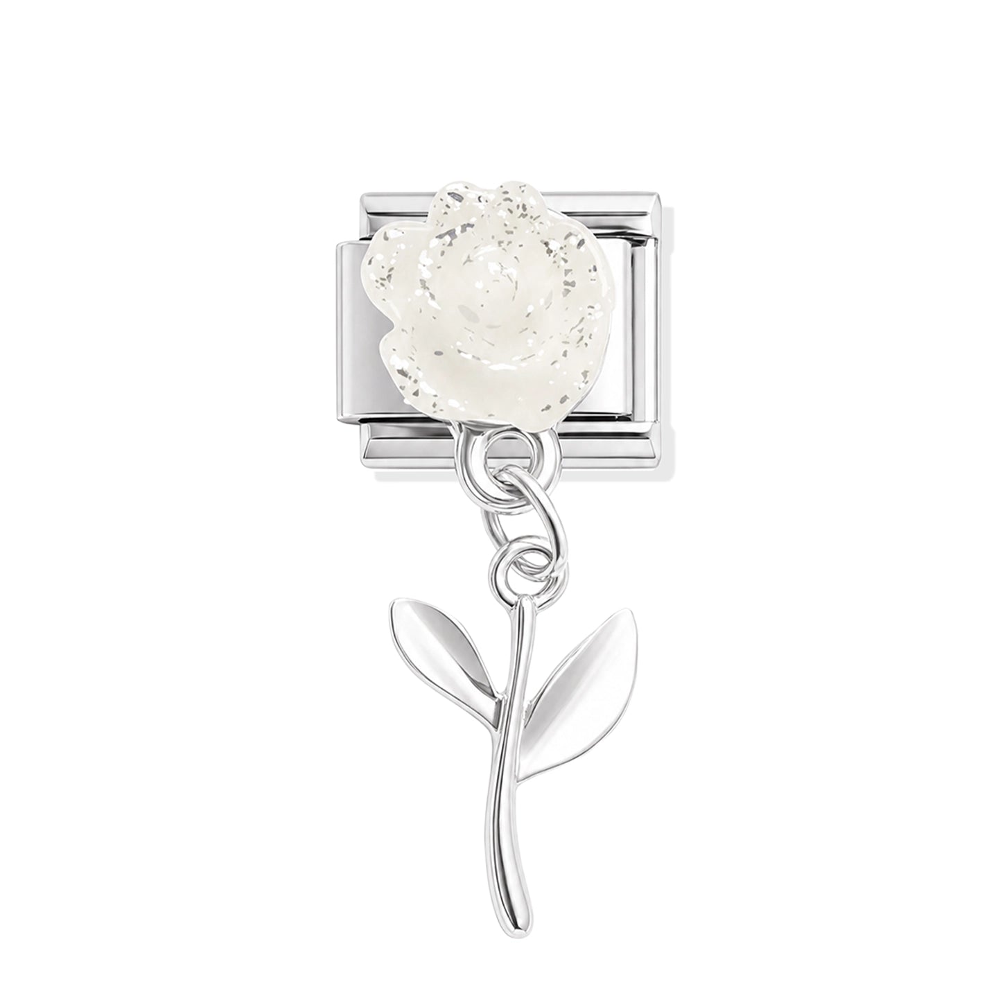 White Rose Charm