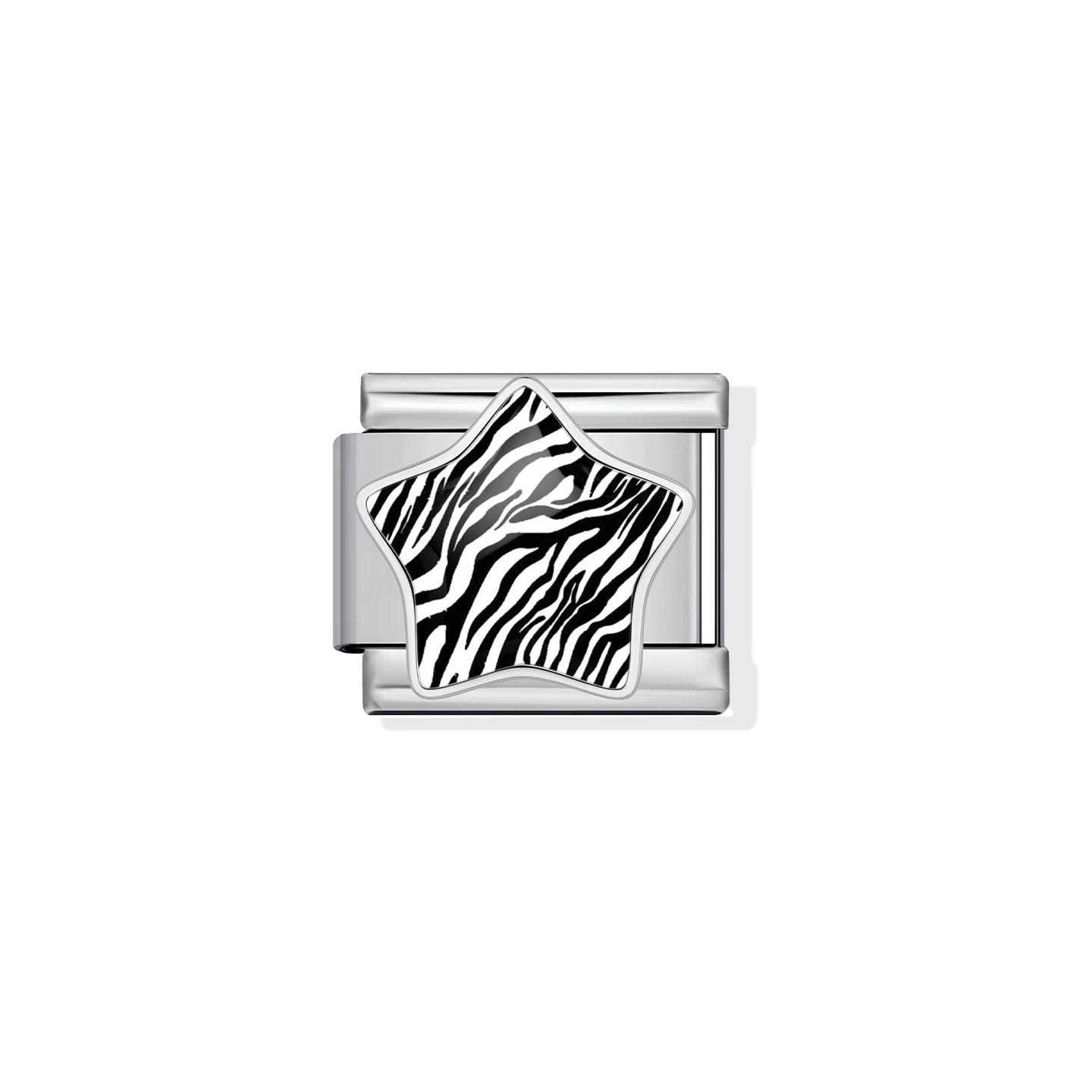Zebra Print Star Charm