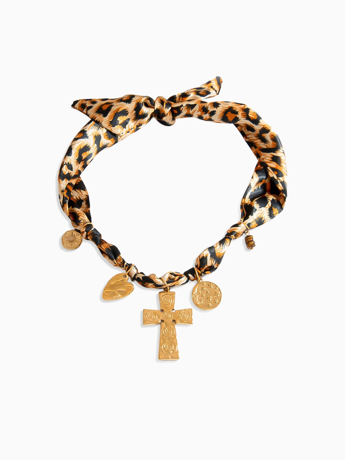 Bold Cross Scarf Necklace