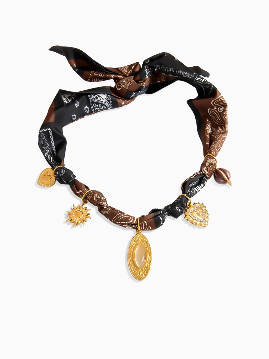 Desert Charm Scarf Necklace