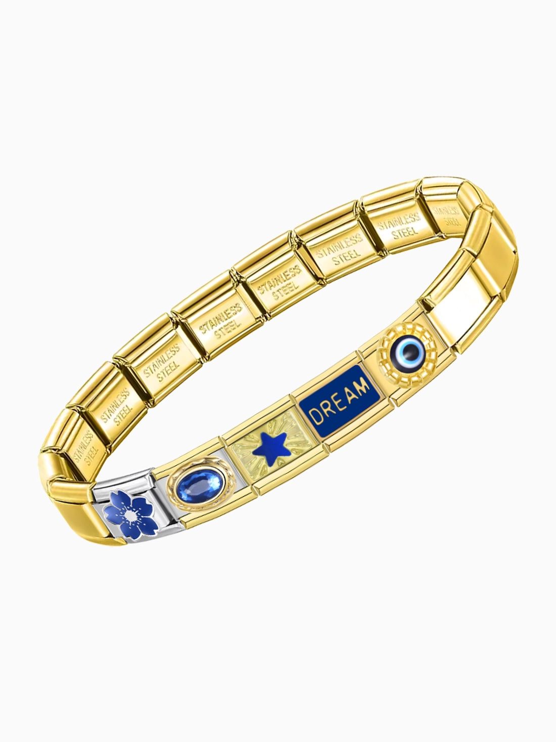 Greece Gold Charm Bracelet