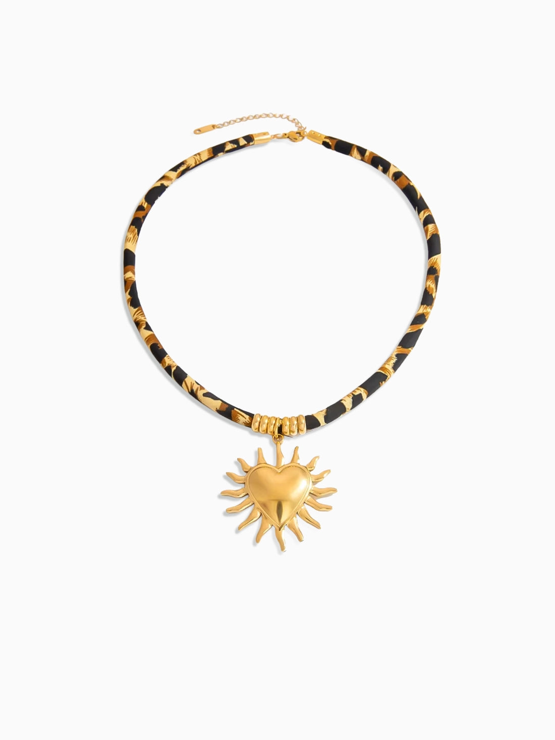 Leopard Heart Necklace