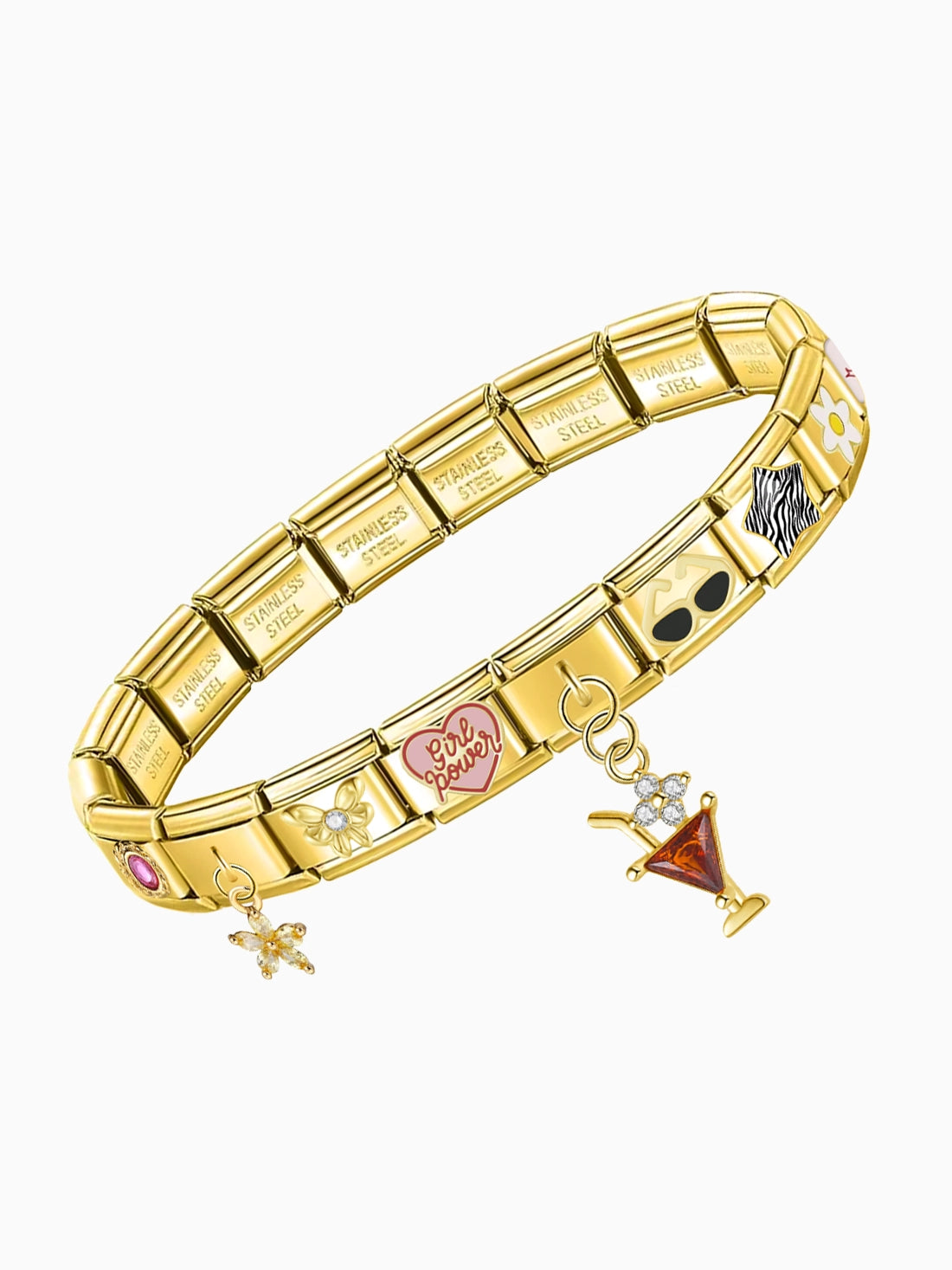Pinterest Girl Gold Ed. Charm Bracelet