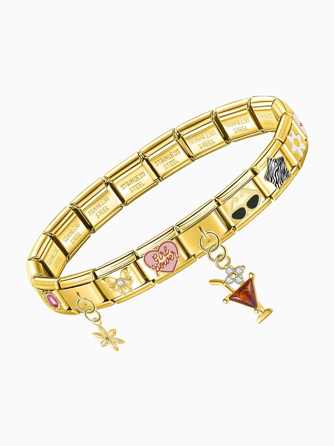 Pinterest Girl Gold Ed. Charm Bracelet