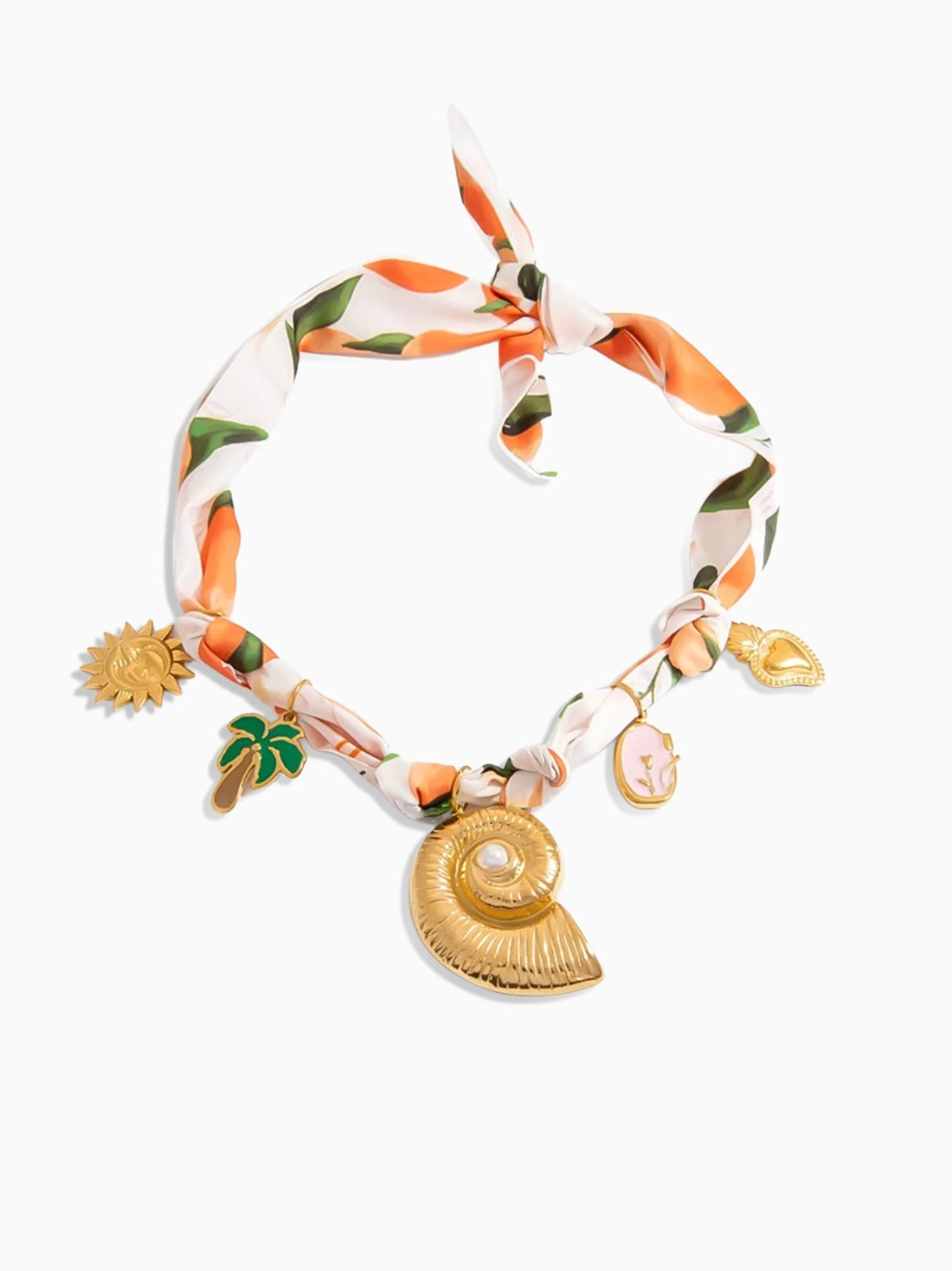 Sunshine Charm Scarf Necklace
