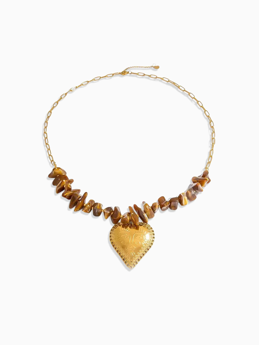 Tiger Eye Chip Necklace