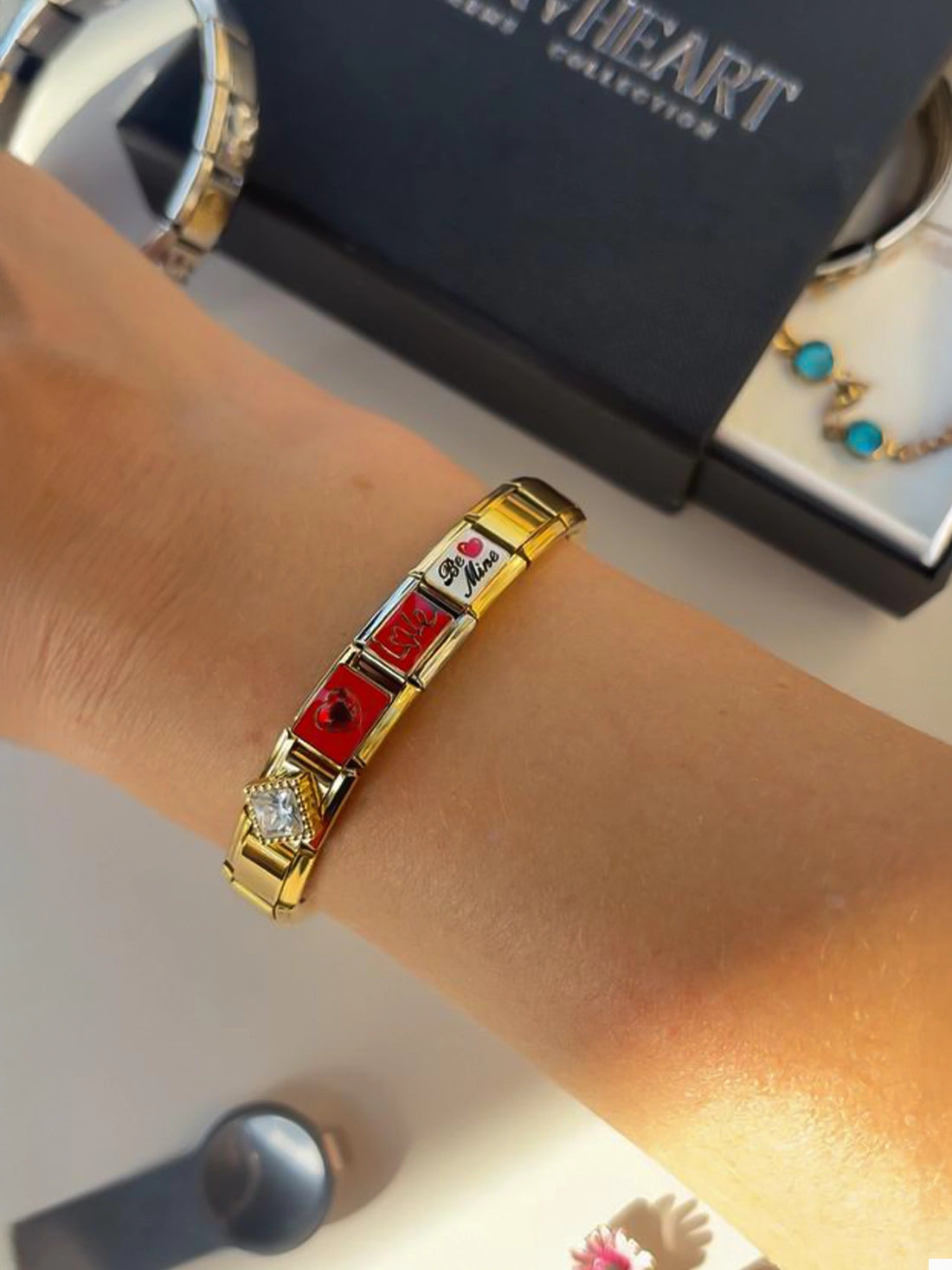 Love-Locked Charm Bracelet