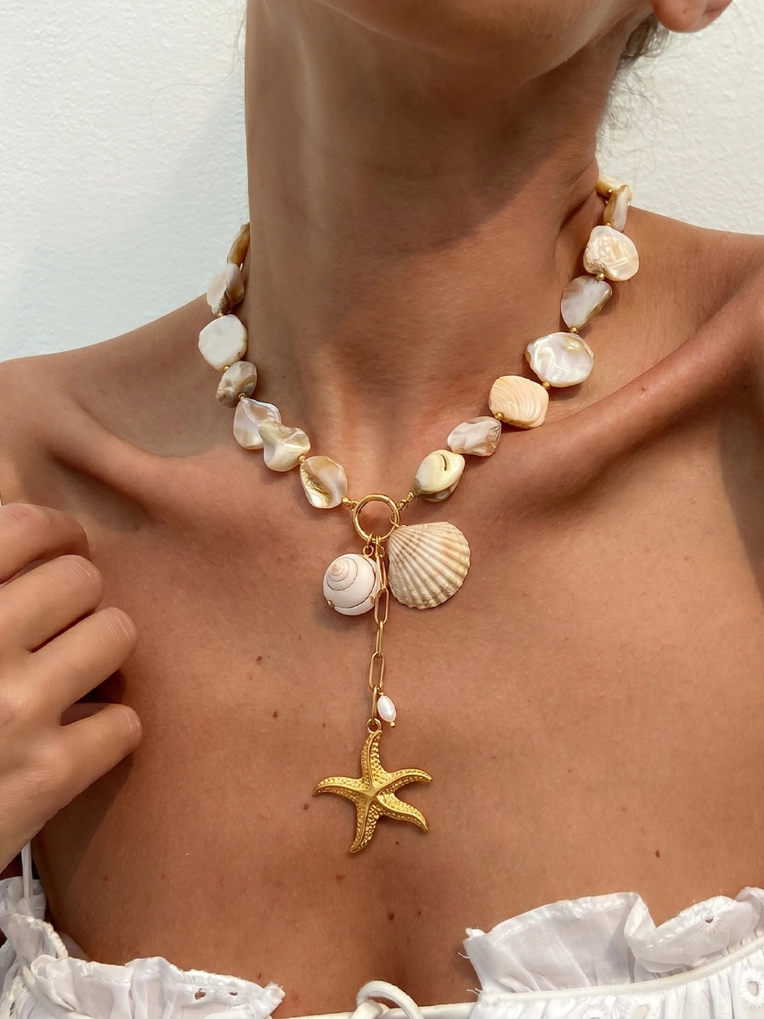 Aegean Shell &amp; Starfish Necklace