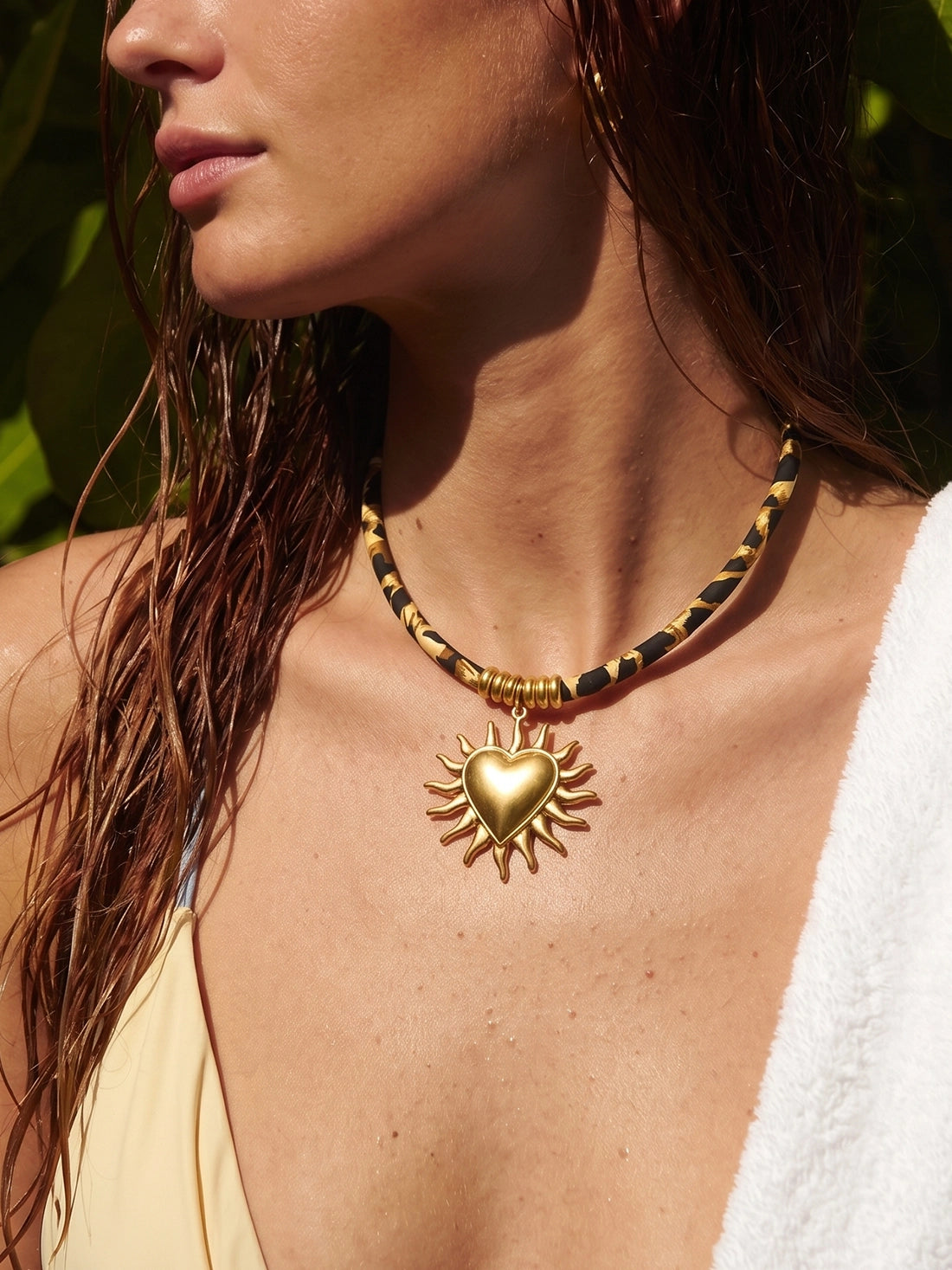 Leopard Heart Necklace