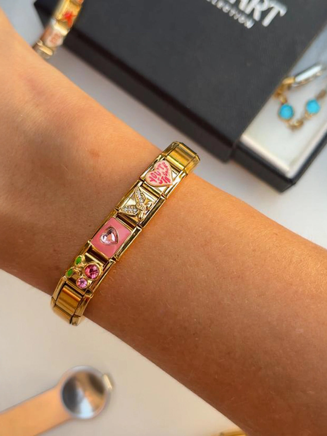 Pink Revenge Charm Bracelet
