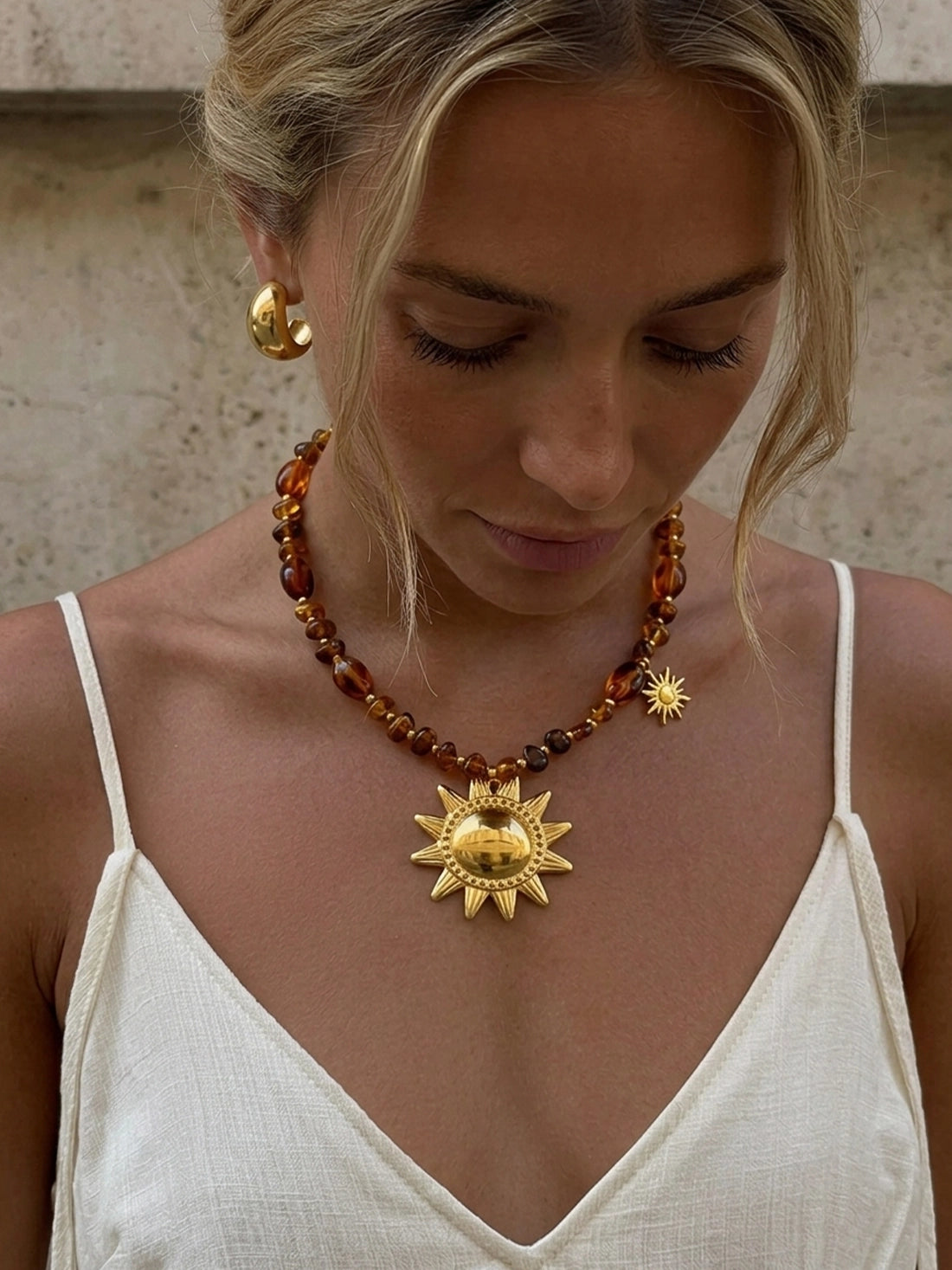 Sunset Beaded Necklace