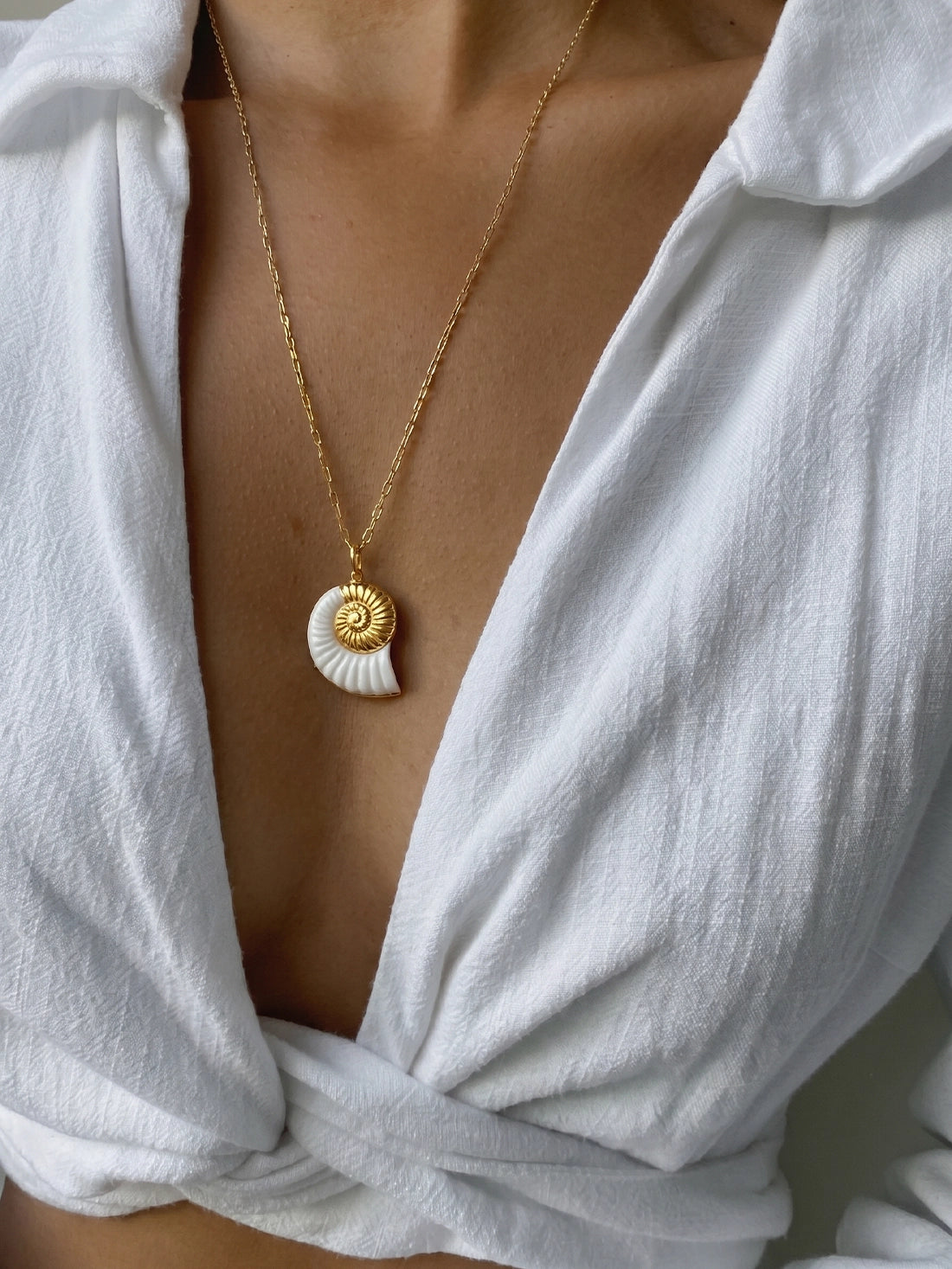 White Shell Necklace