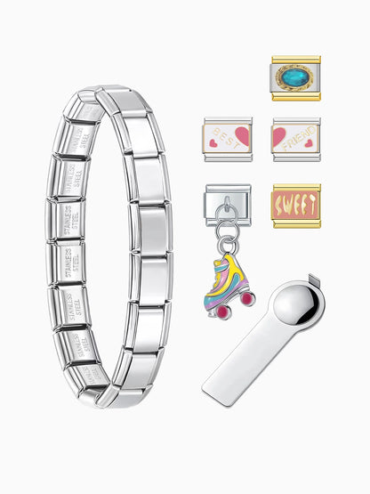 Best Friend "Silver Edition" Charm Bracelet