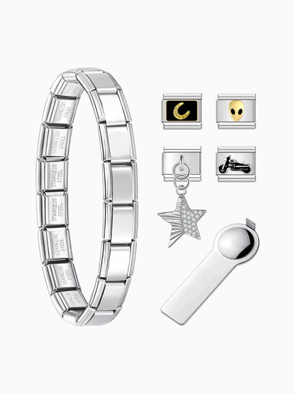 Cosmic Rider Charm Bracelet