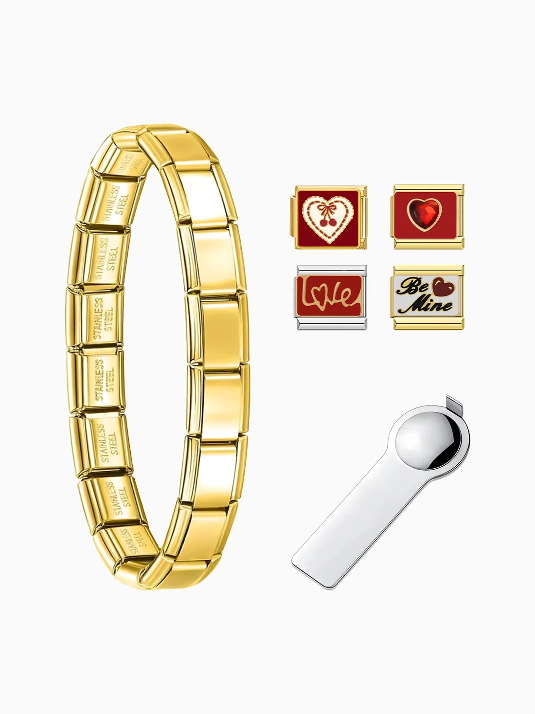Love-Locked Charm Bracelet
