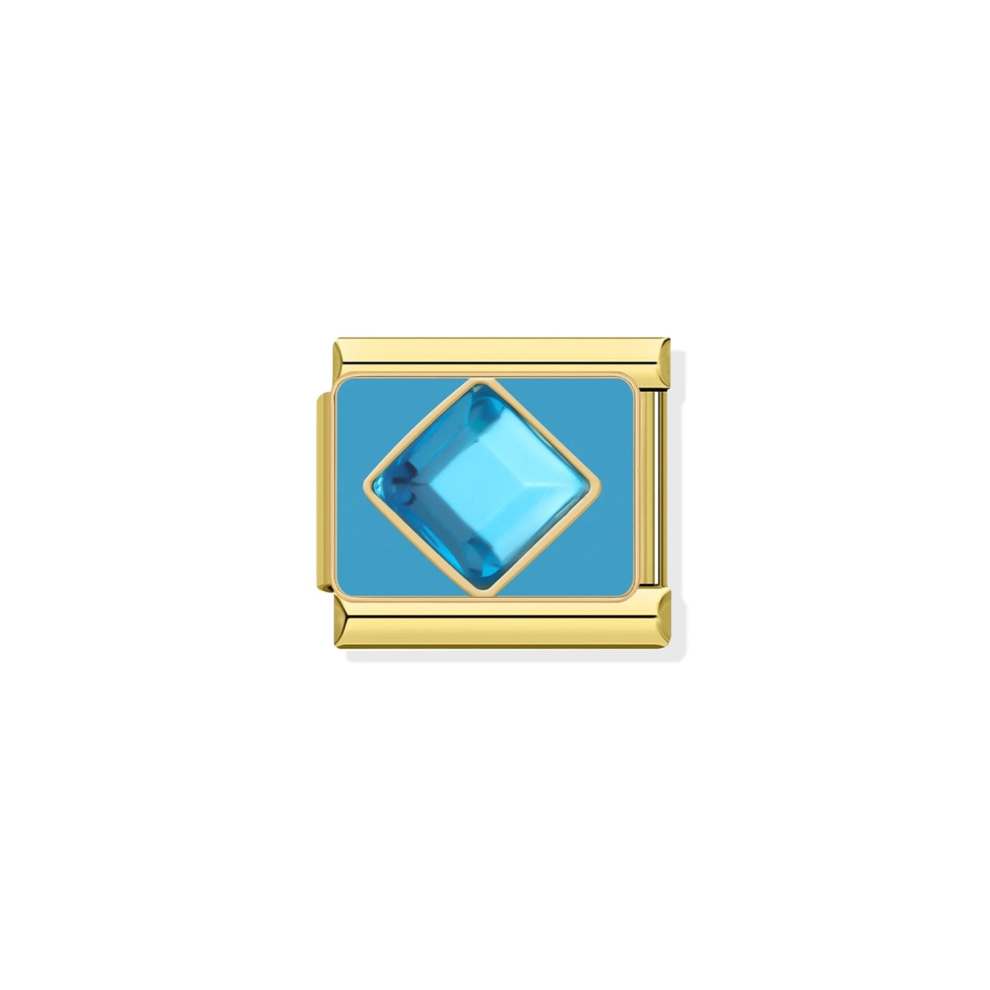 Baby Blue Square Charm