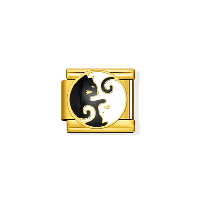 Black and White Cats Charm
