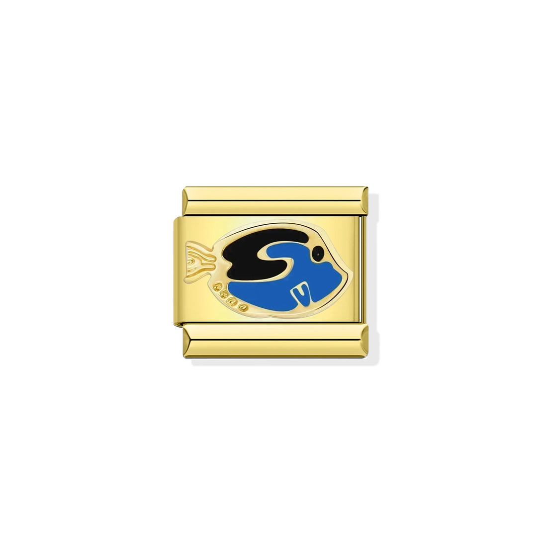Blue Tang Fish Gold Charm