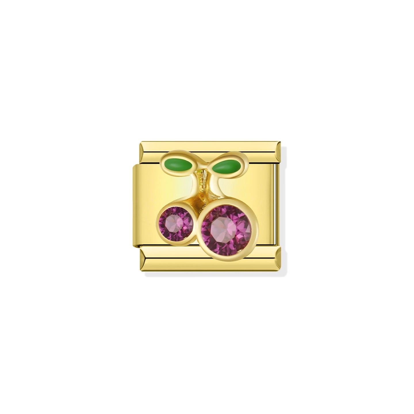 Cherry Stone Gold Charm