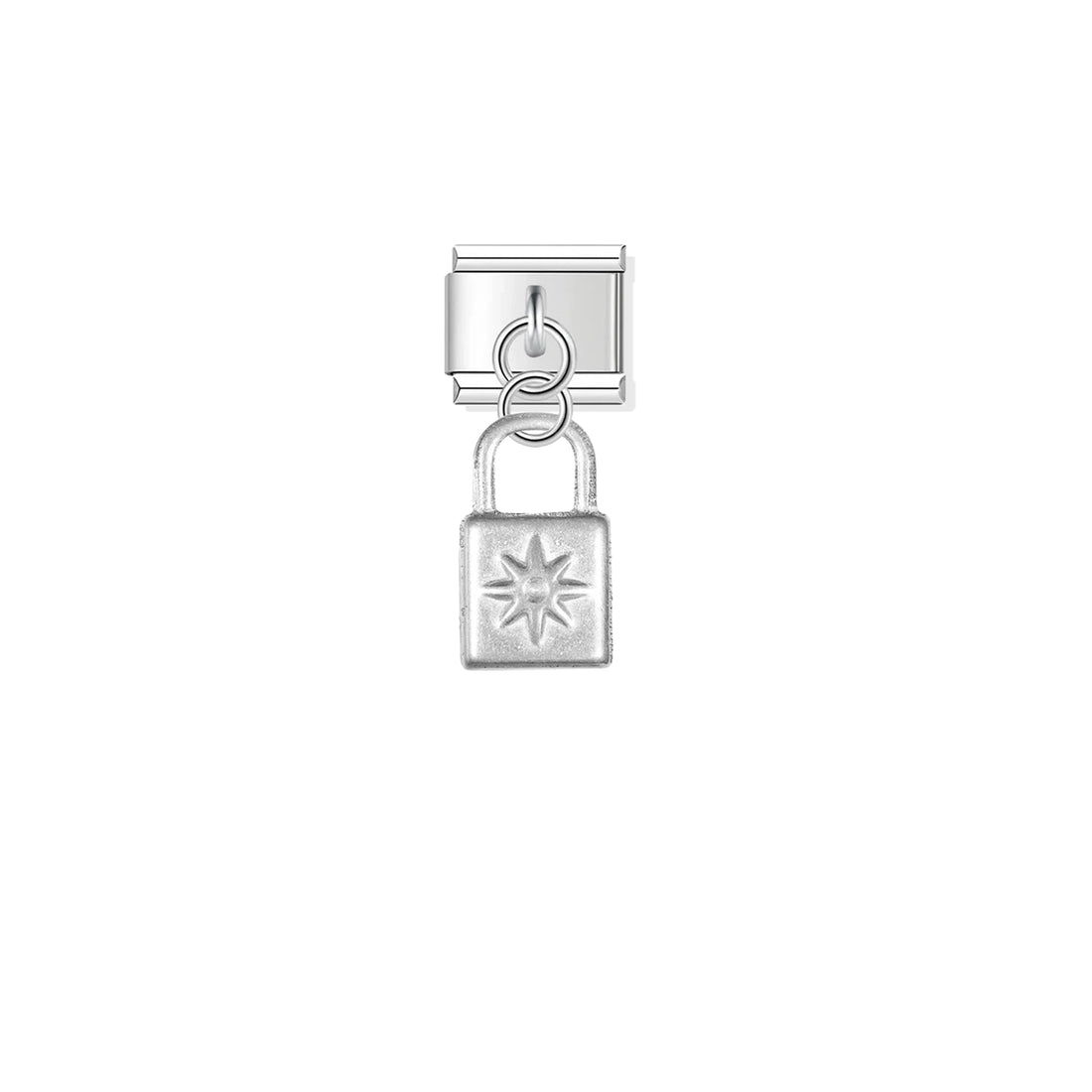 Cubic Star Lock Pendant Charm