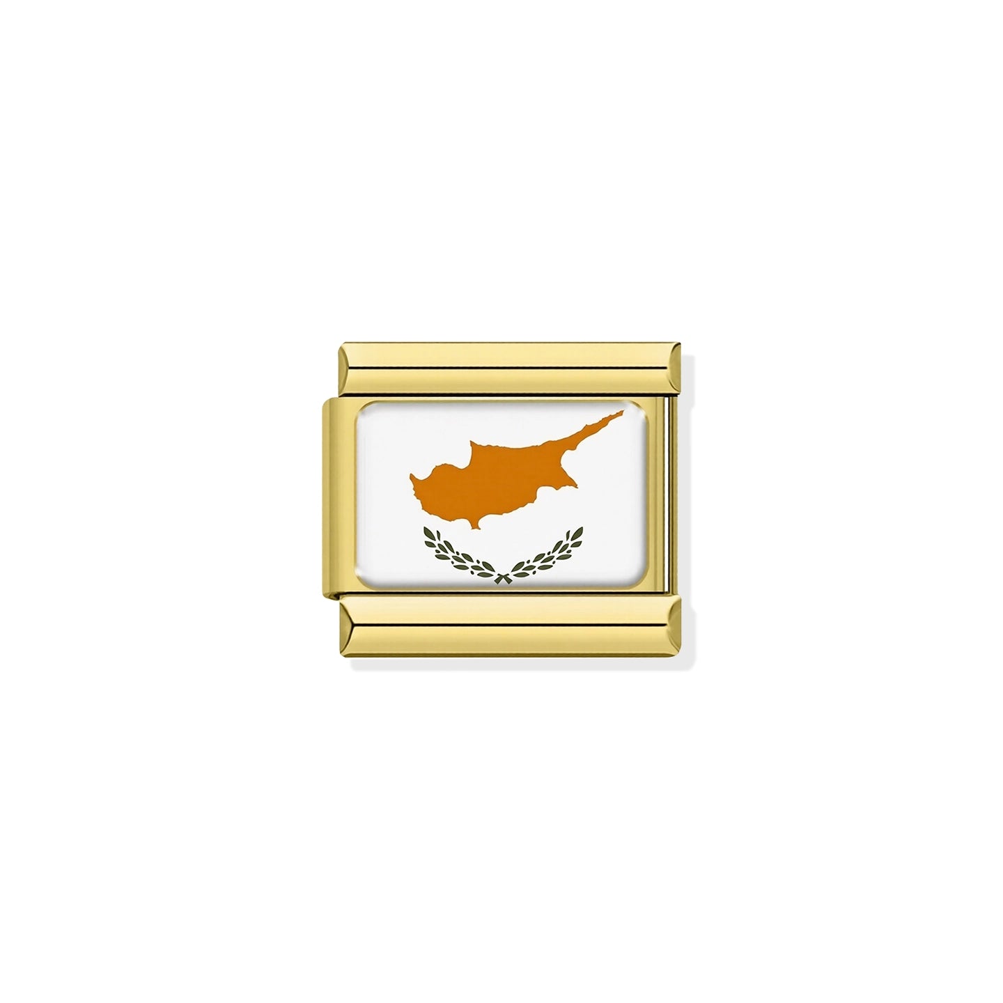 Flag of Cyprus Gold Charm