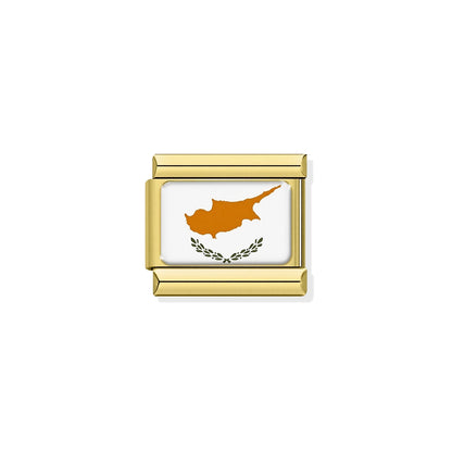 Flag of Cyprus Gold Charm