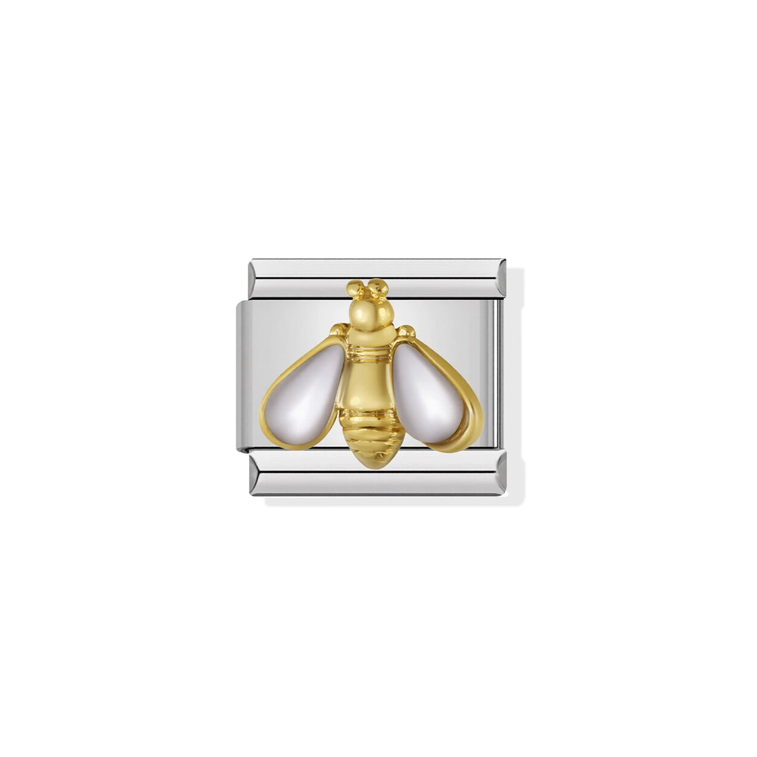 Gold Bee Silver Charm