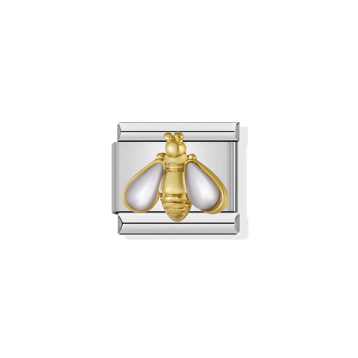 Gold Bee Silver Charm