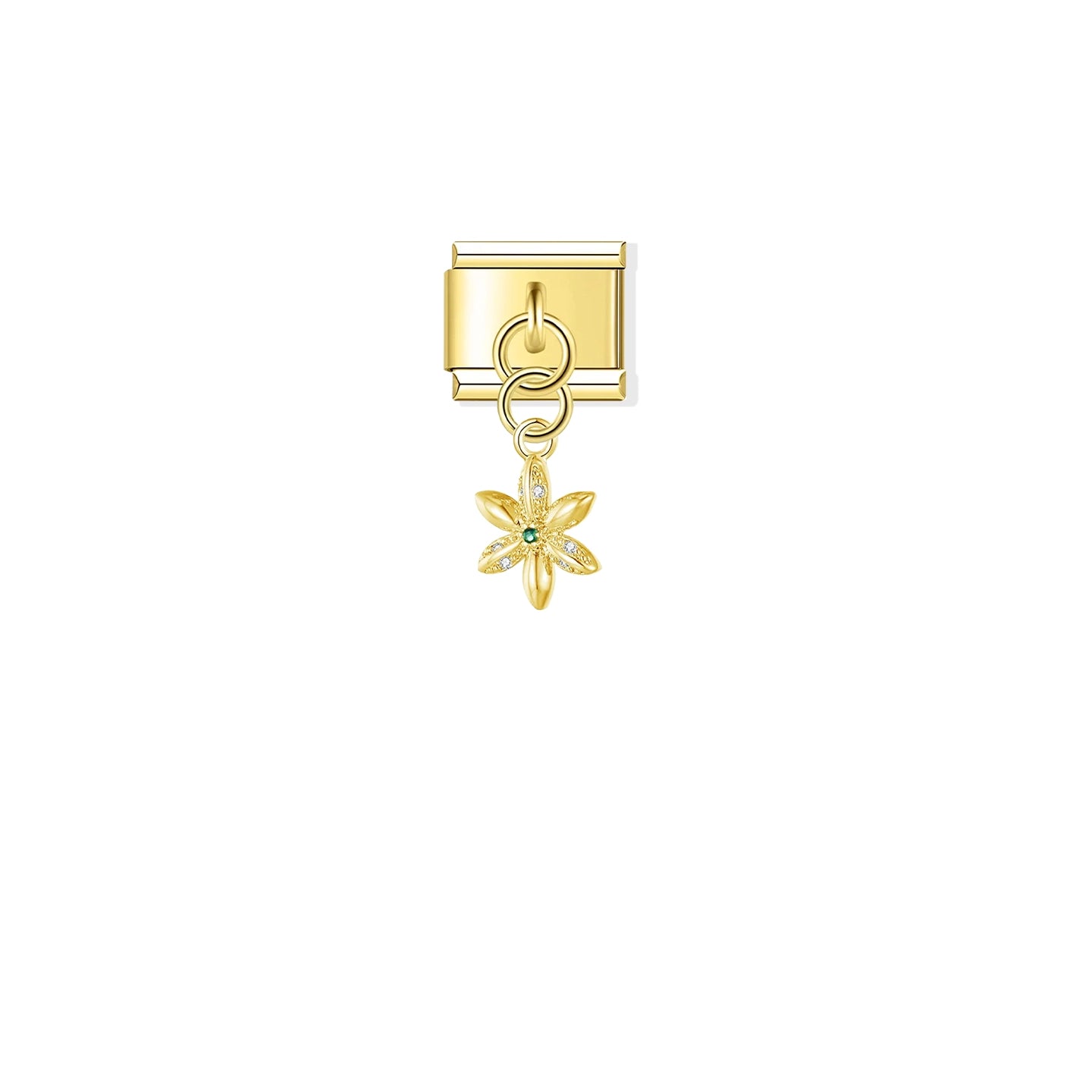 Gold Daisy Pendant Charm