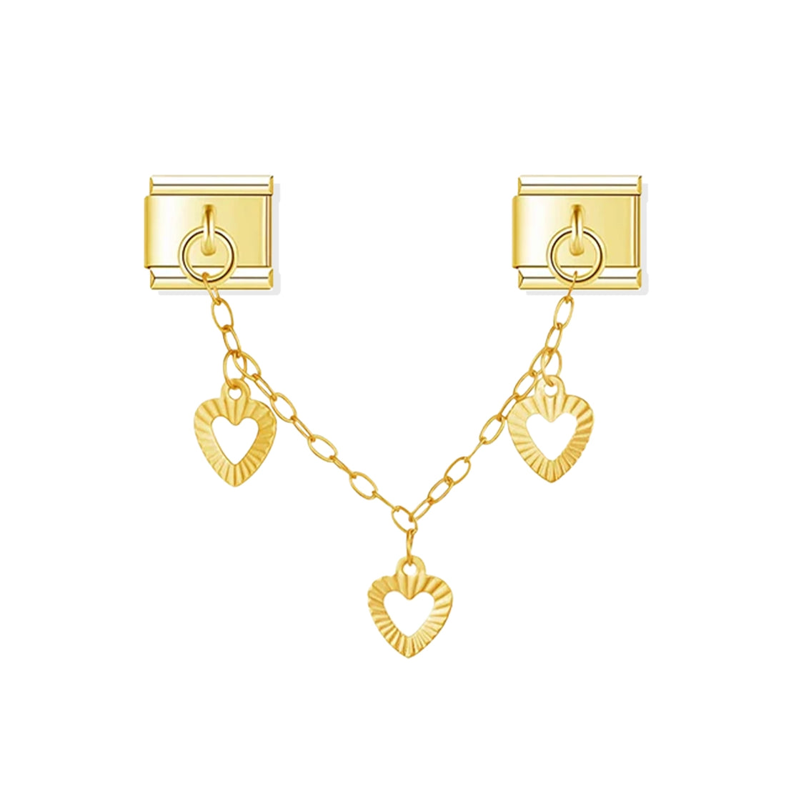 Hearts Chain Pendant Charm