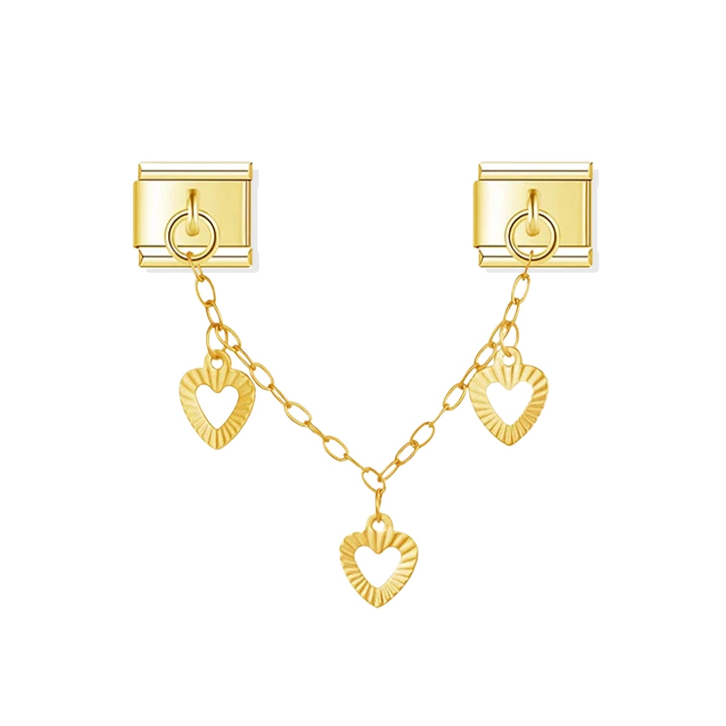Hearts Chain Pendant Charm