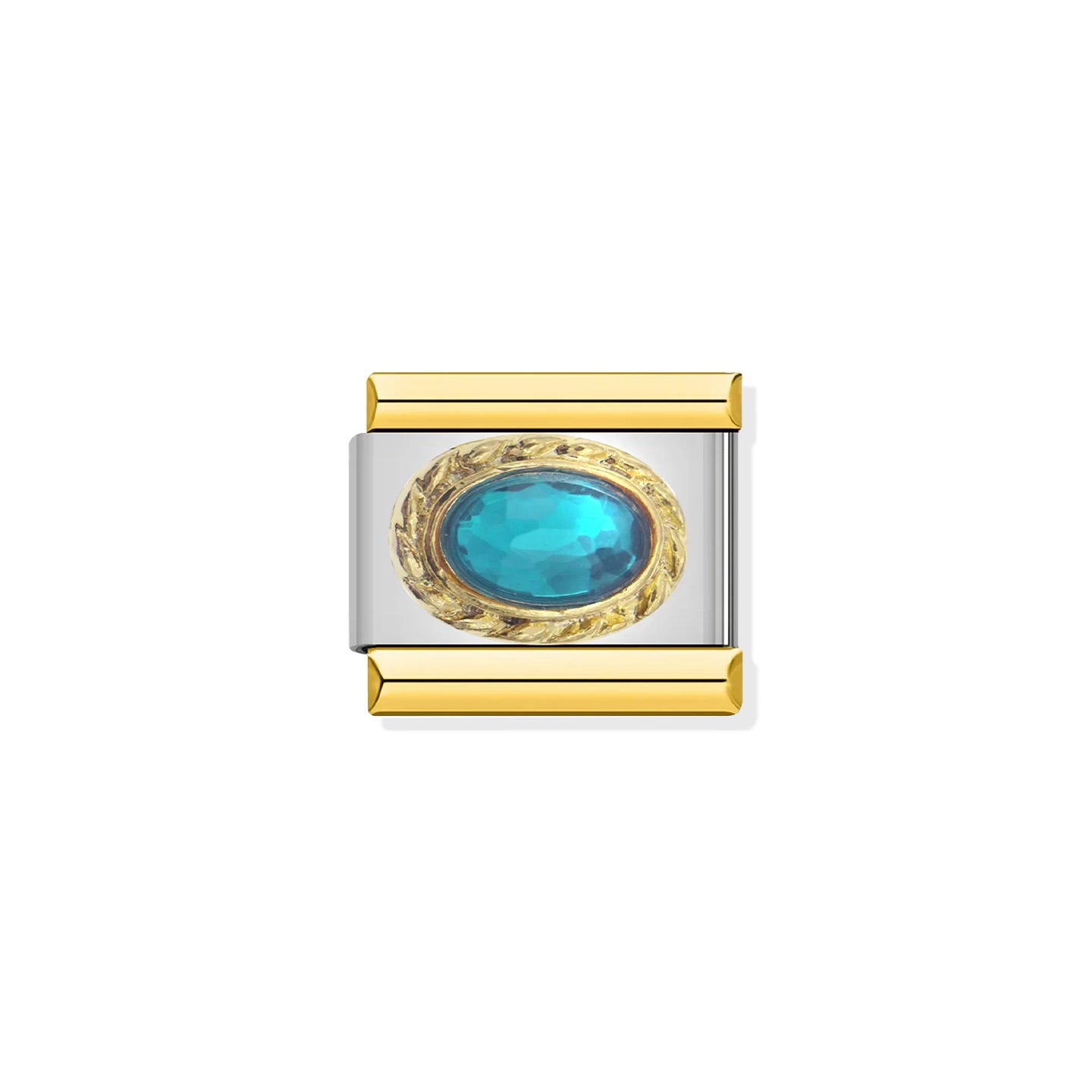Light Blue Stone Charm