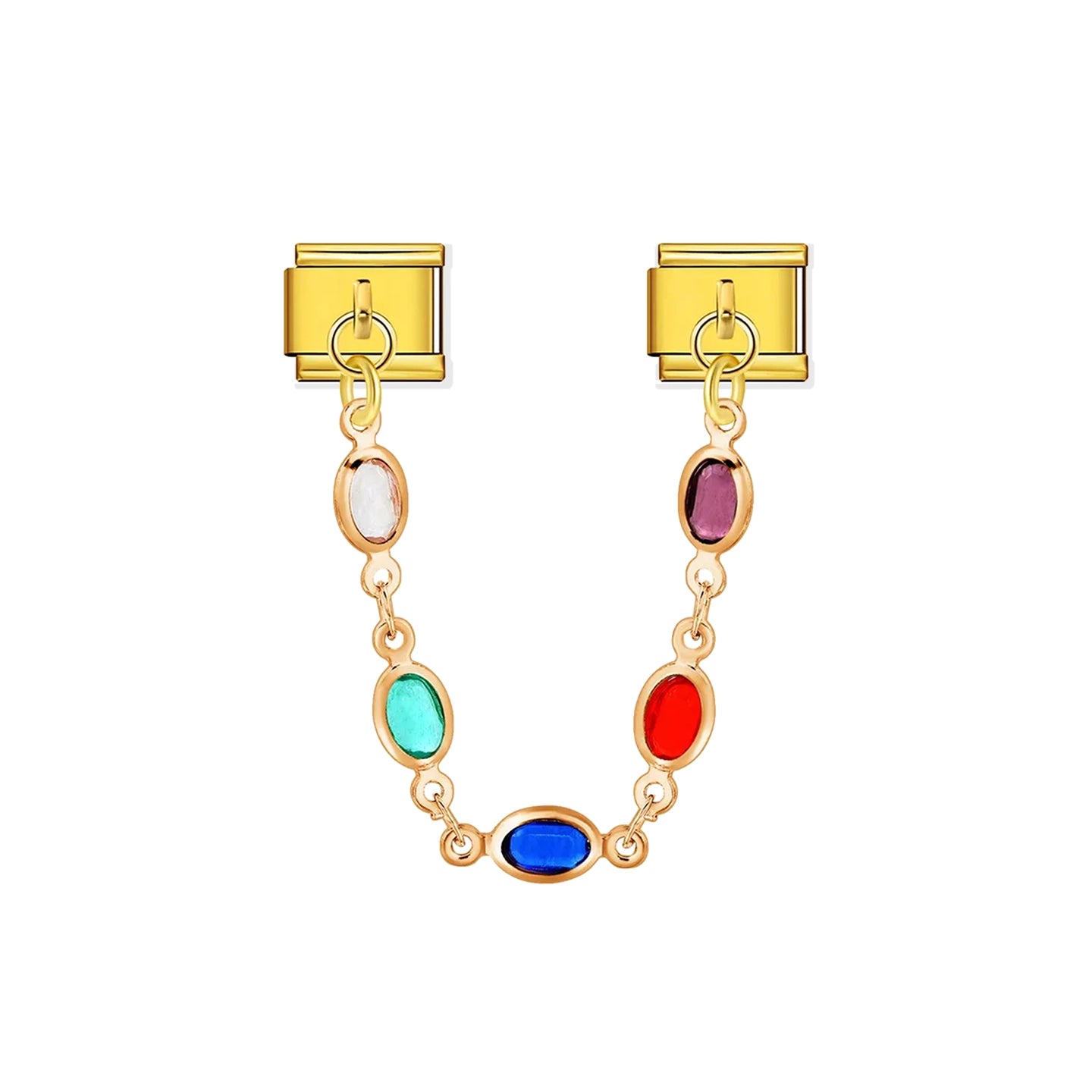 Multicolor Chain Pendant Charm