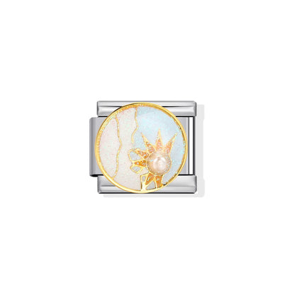 Pearl Sun Charm
