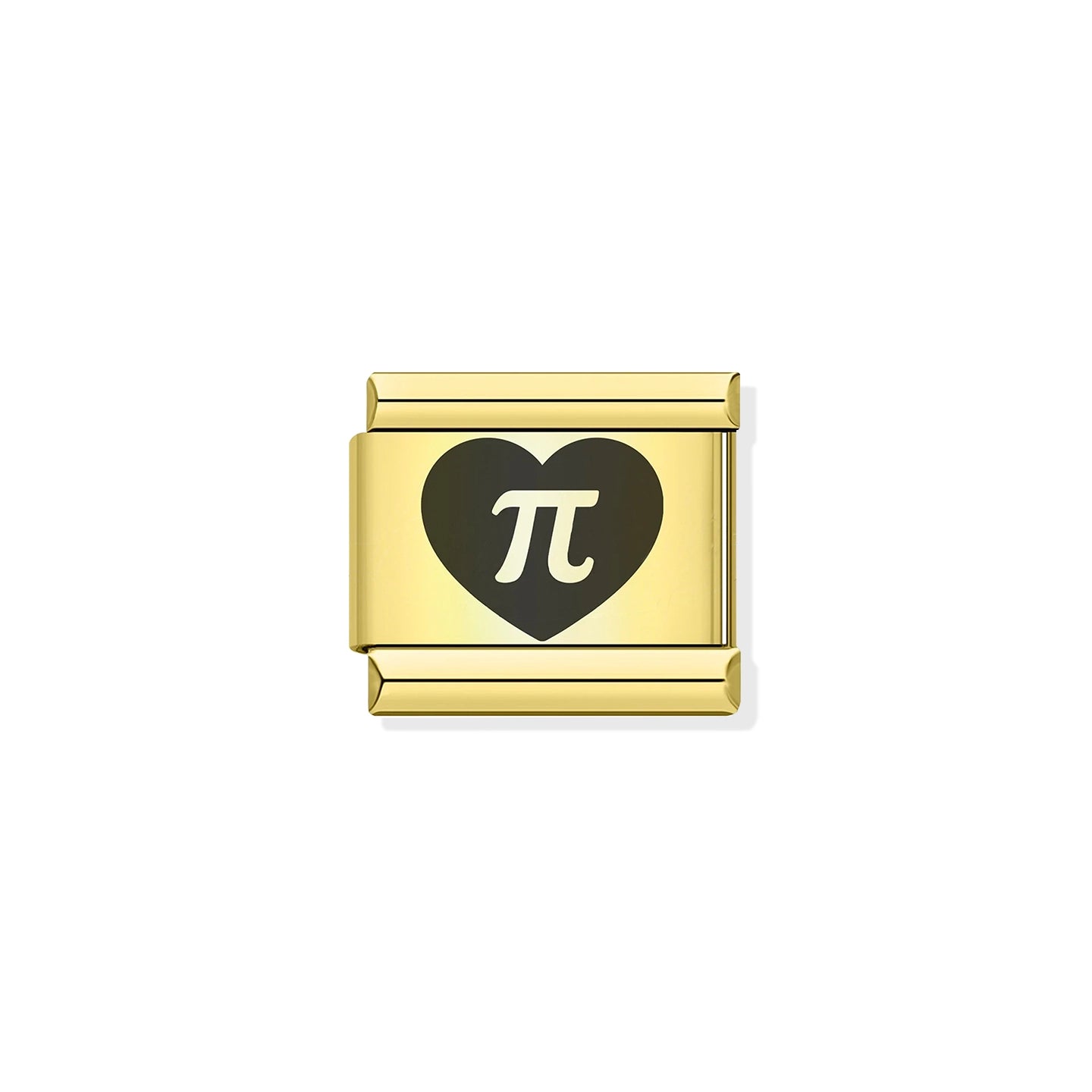 Pi (π) Gold Charm