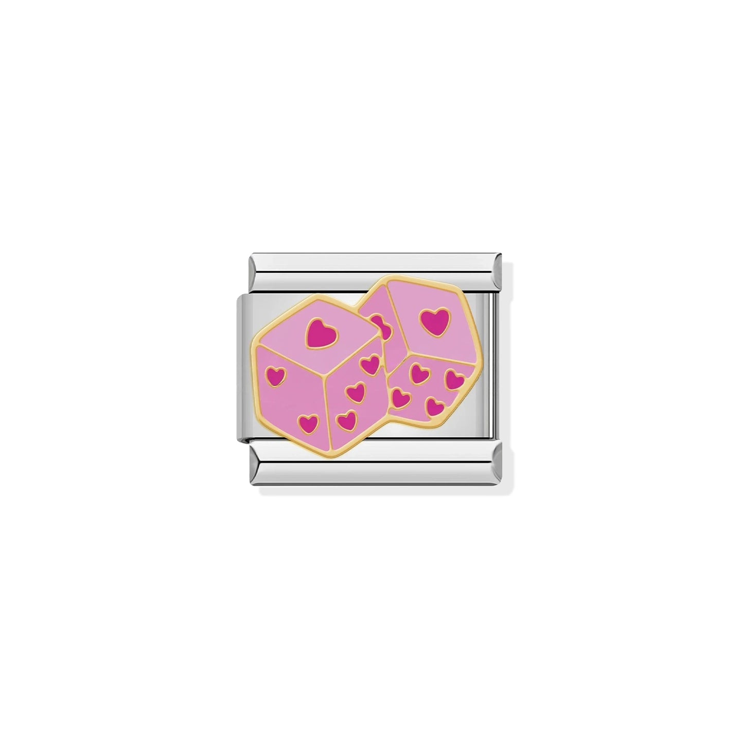 Pink Dice Charm