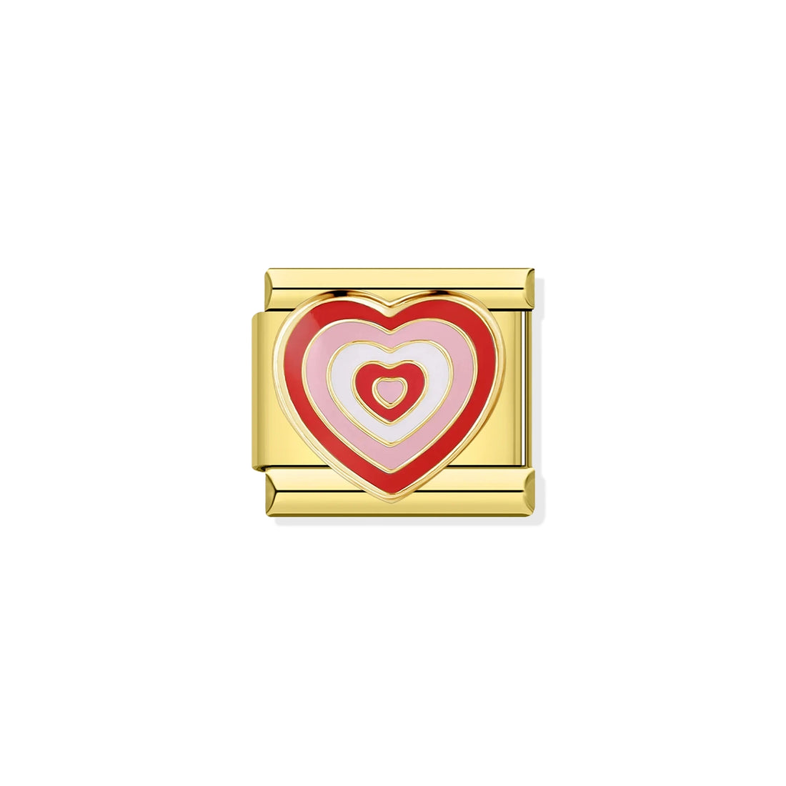 Powerpuff Pink Heart Gold Charm