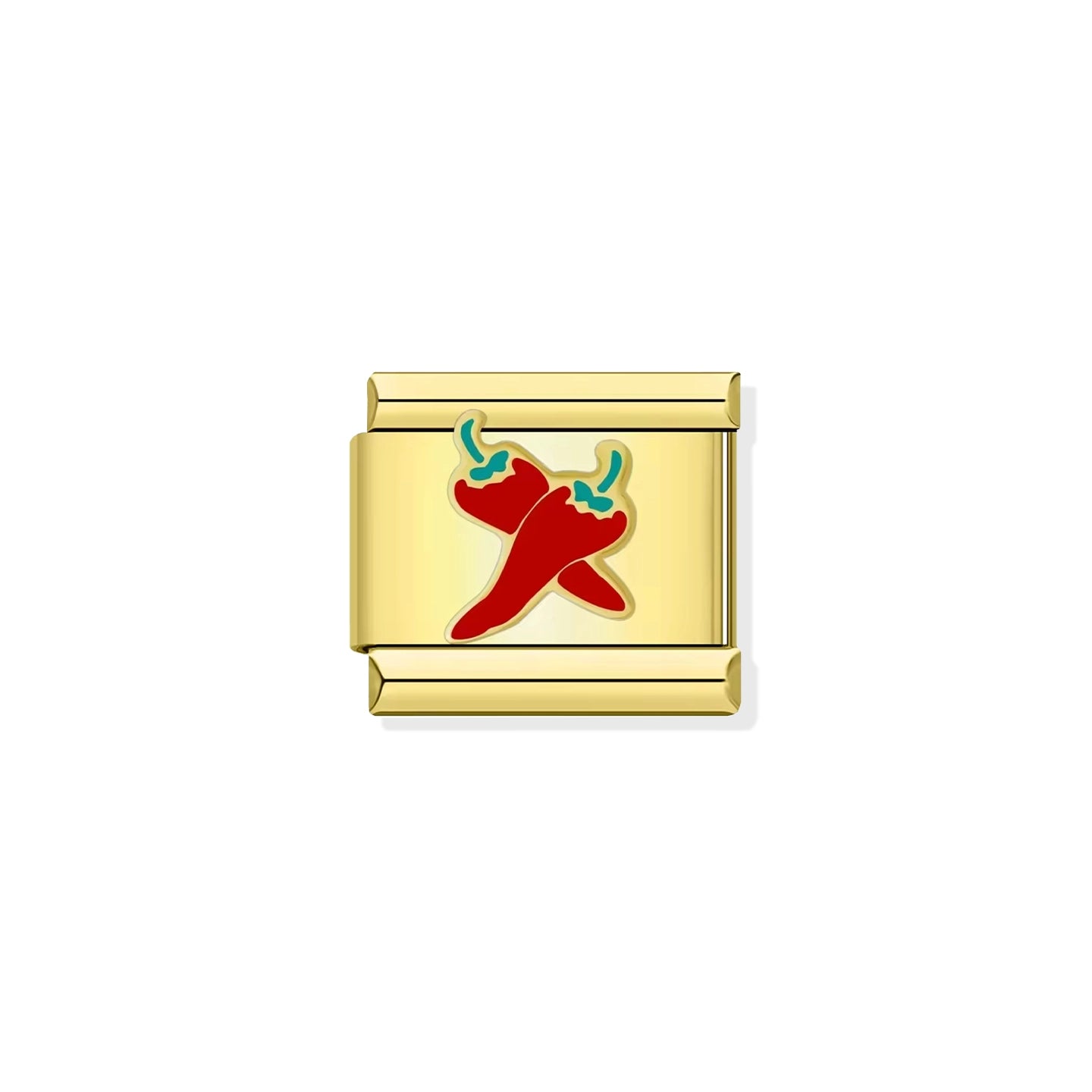Red Chili Gold Charm