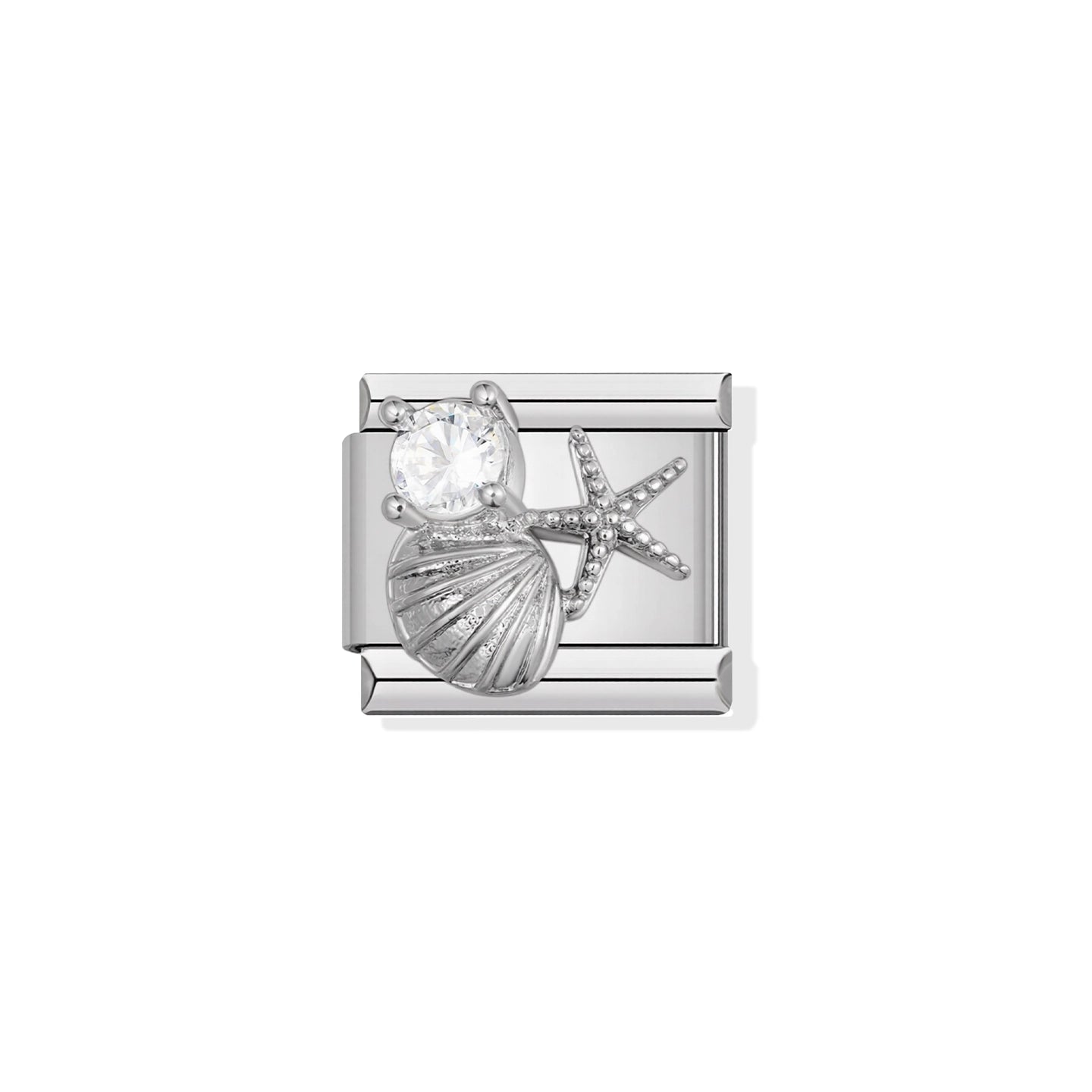 Seashells Silver Charm