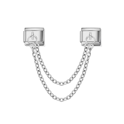 Stacked Chain Pendant Charm