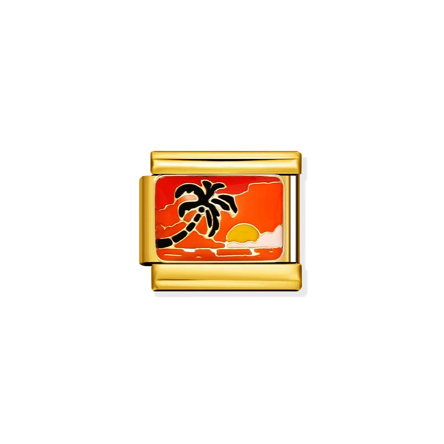 Sunset Palm Holidays Charm