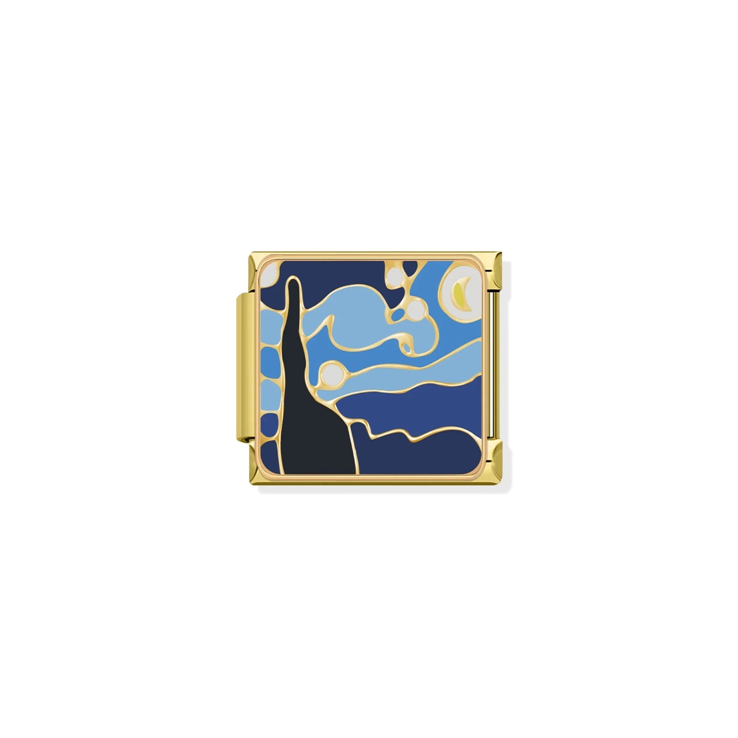 The Starry Night Gold Charm