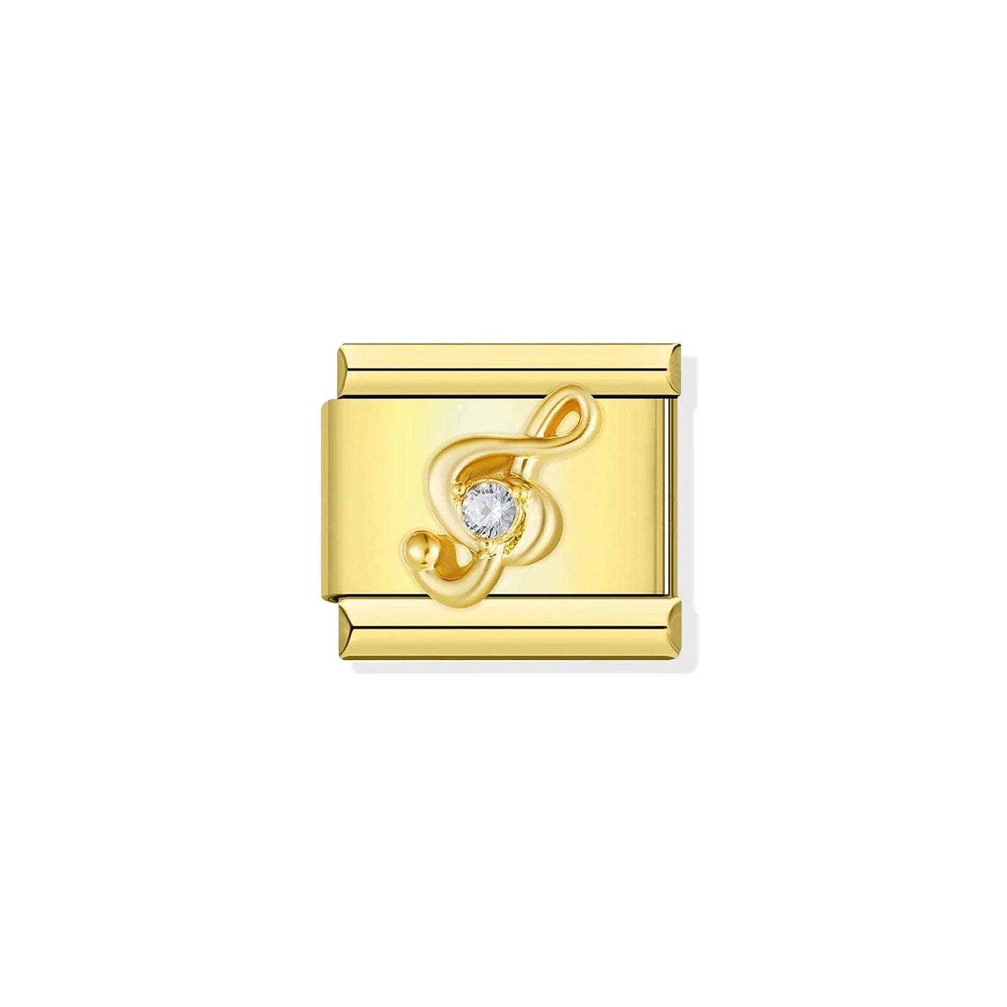 Golden Treble Clef Gold Charm