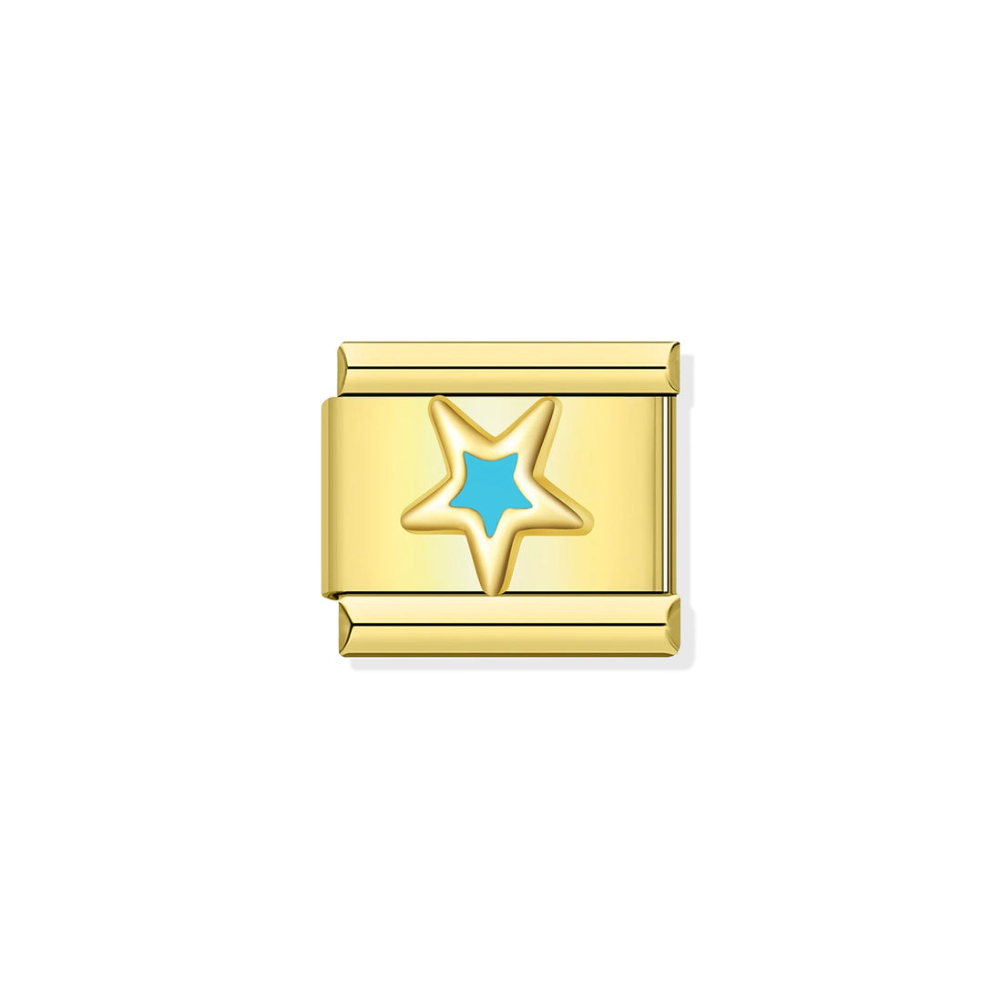 Turquoise Star Gold Charm