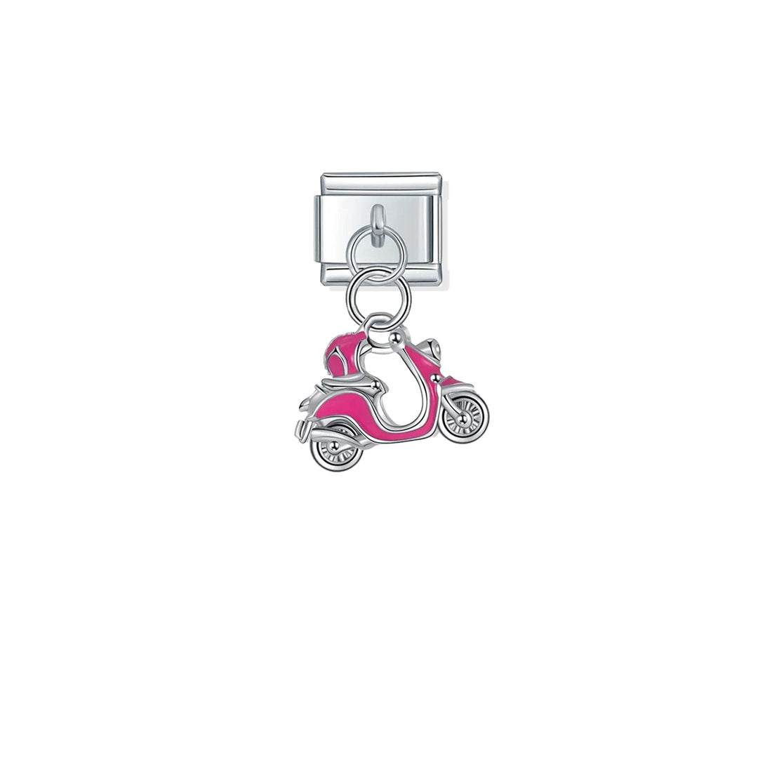 Pink Scooter Pendant Charm