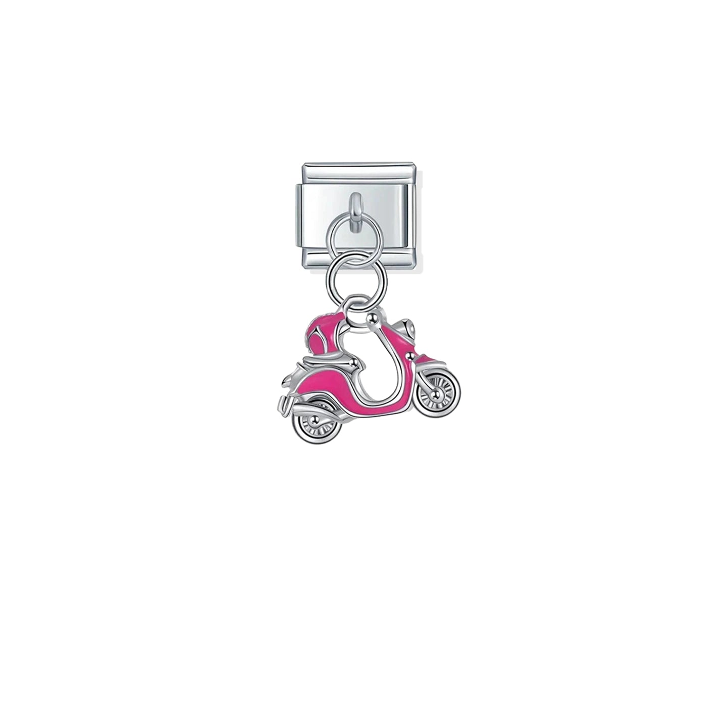 Pink Scooter Pendant Charm