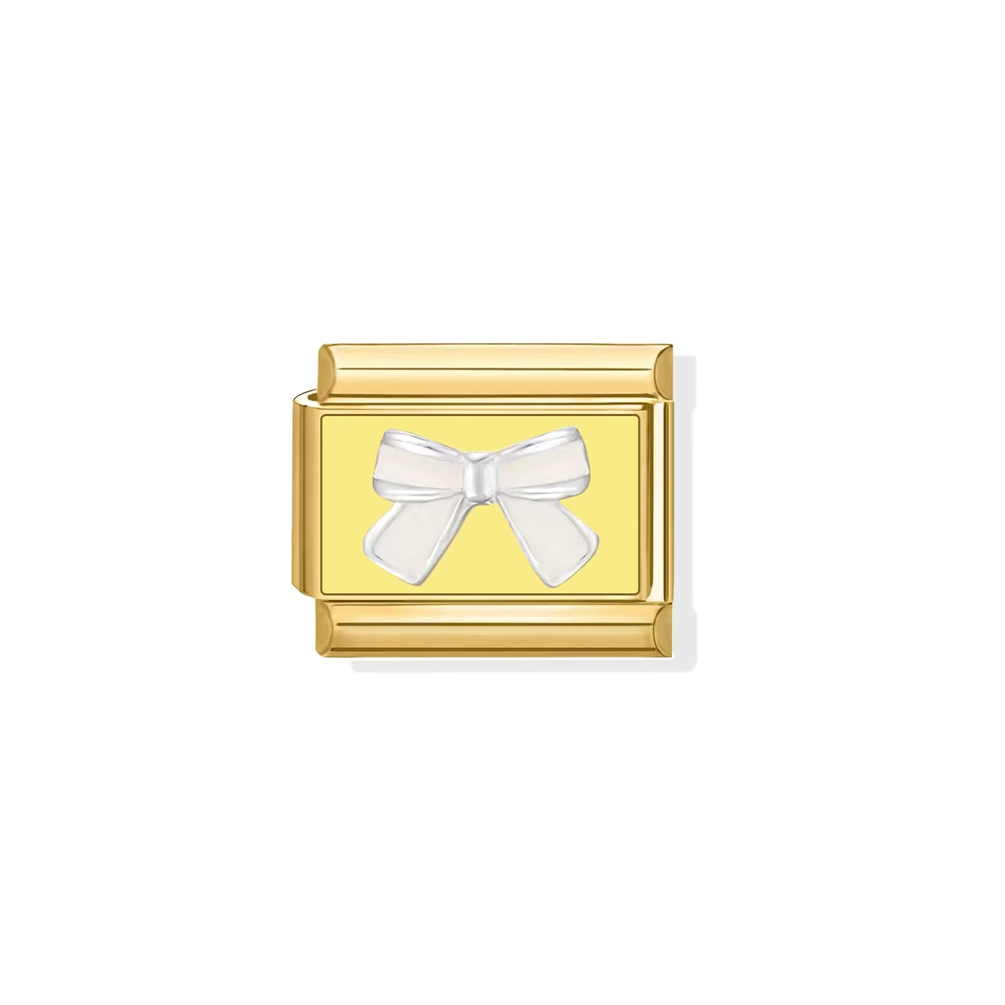 White Bow Charm