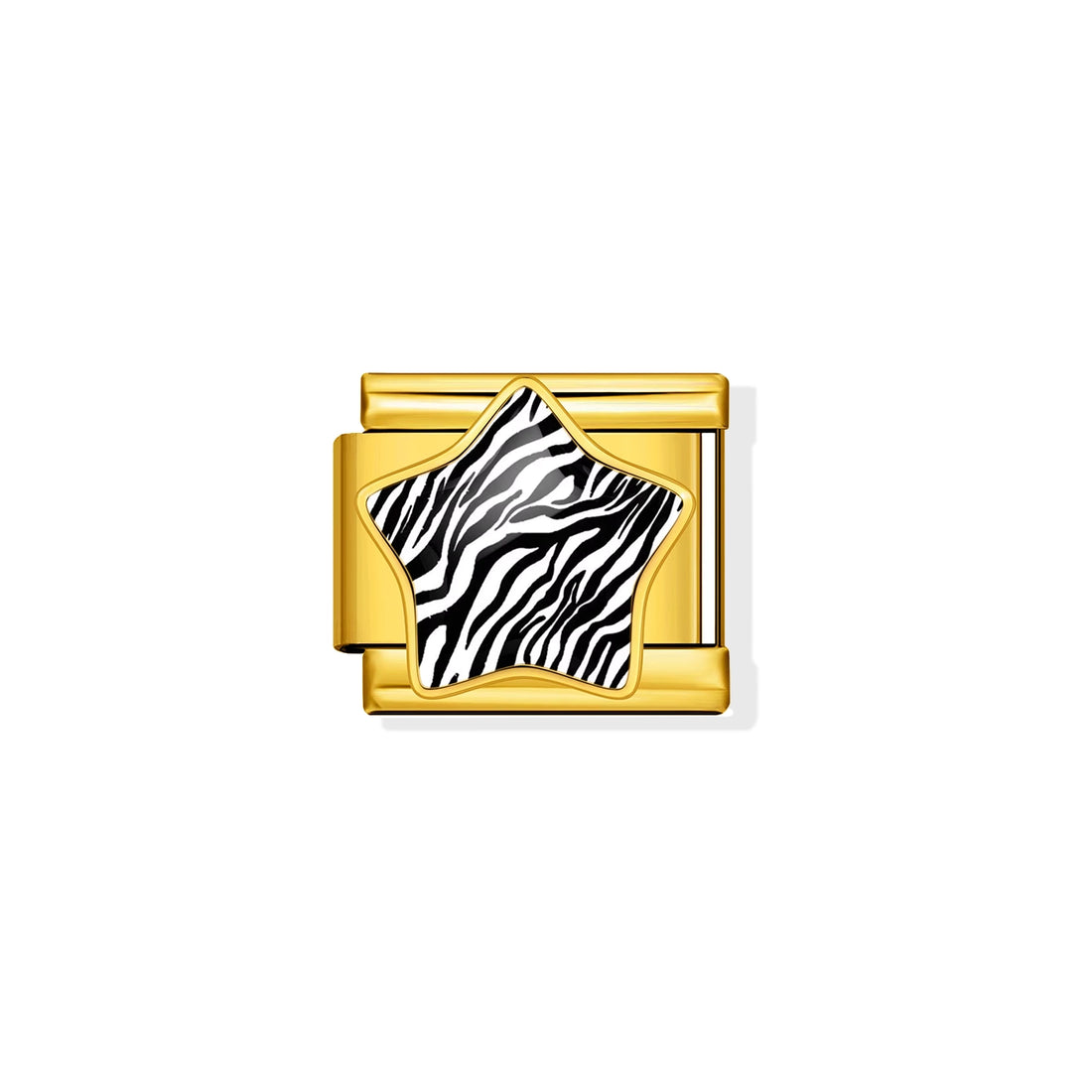 Zebra Print Star Charm